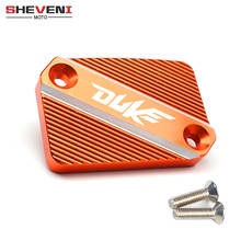 Tapa de depósito de líquido de frenos delantero para motocicleta, Accesorios naranja, CNC, aluminio, para KTM DUKE 125, 200, 390, 690 2024 - compra barato