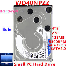 Novo original hdd para wd marca azul 4tb 2.5 "sata 128mb 5400rpm para disco rígido interno para pequeno disco rígido para wd40npzz 2024 - compre barato