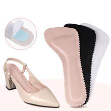 Anti-Slip Sweat Absorbent Shoe Insoles Faux Leather 3/4 Massage Adhesive Cushion Inserts for High Heels Sandals Pain Relief 2024 - buy cheap