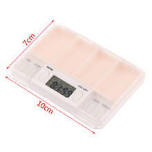 4 Grid Pill Box Electronic Timing Reminder Medicine Storage Box Medicine Boxes Alarm Timer Pills Organizer Pill Drug Container 2024 - buy cheap