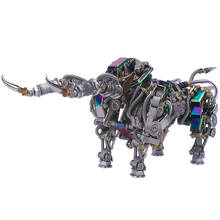 1087Pcs Metal Puzzle Model Kit 3D DIY Mechanical Bull Assembly Crafts Assembly Educational Toy For kids Birthday Gift 2024 - buy cheap