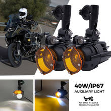 R1200gs frente suportes led luzes de condução para bmw r 1200 gs aventura lc f650gs f800gs f700gs motocicleta faróis 2024 - compre barato