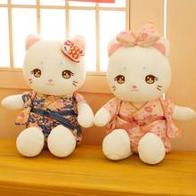 Kawaii Cute Cat Stuffed Animal Plush Toy Doll Fashionable Girl Toy Gift Boy Birthday Gift for Girl 2024 - buy cheap