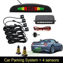 DOXINGYE-Sensor de estacionamiento automático para coche, sistema Detector de Radar de estacionamiento con LED, 4 sensores, marcha atrás 2024 - compra barato