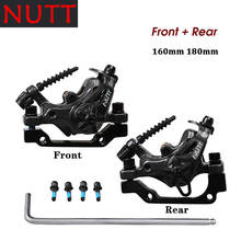 NUTT 160 180 MM Front Rear Alloy Mechanical Disc Brake Bilateral  Calipers Rotor Set BMX For MTB Scooter Mountain Bicycle Parts 2024 - buy cheap