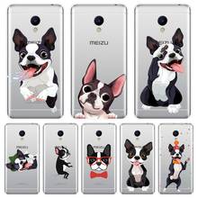 Мягкая силиконовая задняя крышка для Meizu M6 M5 M3 M2 Note PUG Dog French Bulldog для Meizu M2 M3 M3S M5 M5C M5S M6 M6S M6T 2024 - купить недорого