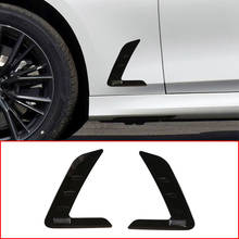 Guardabarros lateral con emblema de tiburón, cubierta de decoración de ventilación de flujo de aire, ABS, para BMW Serie 3 G20 G28 2020-2021 320i 325li 330li 2024 - compra barato