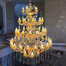 European Villa Complex Building Staircase Chandeliers Living Room Crystals Lamp Culb Restaurant Hotel Hall Crystal Chandelier 2024 - buy cheap