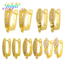 Juya DIY Jewelry Supplies Handmade Cubic Zirconia Leverback Earring Hooks Accessories For Fashion Earring Making Findings 2024 - buy cheap