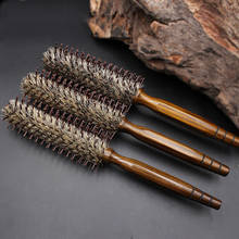 IRUI-cepillo de pelo con mango de madera y nailon para peluquería, cerdas de jabalí Natural, 1 unidad 2024 - compra barato