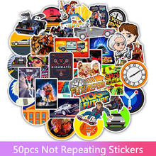 50pcs/set Movie Back To The Future Stickers Pack For On The Laptop Fridge Phone Skateboard Travel Suitcase Stickers Gift Toys 2024 - buy cheap