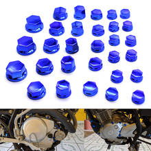 30Pcs/Set Motorcycle Universal Screw Nut Cover Cap Bolt Decoration Chrome Plating Plastic For ZX6R MT15 MT07 ZX10R XJ6 FZ1 rx560 2024 - buy cheap