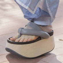 Zapatillas de plataforma de piel auténtica para mujer, chanclas planas de suela gruesa, sandalias informales de verano 2024 - compra barato