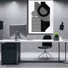 Original Bauhaus Style Screen Print. Mid Century Home Decor. Monochrome Wall Art. 2024 - buy cheap