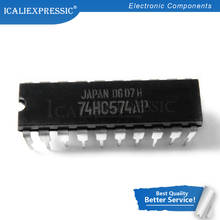 100 Uds SN74HC574N DIP20 SN74HC574 DIP 74HC574N DIP-20 74HC574 nuevo y original IC 2024 - compra barato