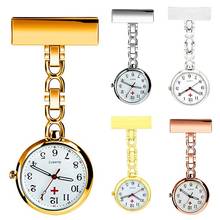 Reloj clásico de bolsillo para enfermera, pulsera de bolsillo de aleación de oro rosa, con broche analógico de cuarzo, para regalo 2024 - compra barato