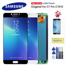 Original AMOLED LCD For Samsung Galaxy C7 Pro C7010 LCD Display Touch Screen Digitizer Assembly Replacement For C7 pro lcd 2024 - buy cheap