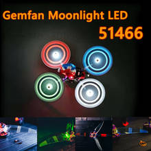 Hélice de luz LED de 3 aspas Gemfan Moonlight, accesorio para vuelo nocturno, FPV, carreras, Freestyle, 5 pulgadas, 51466, 2 pares/4 Uds. 2024 - compra barato