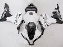 Kit de carenado de inyección para motocicleta HONDA, juego de carenado de inyección para moto HONDA CBR600RR F5 07 08 CBR 600 RR CBR 600RR CBR600 2007 2008, color blanco y negro, incluye regalos, HJ63 2024 - compra barato