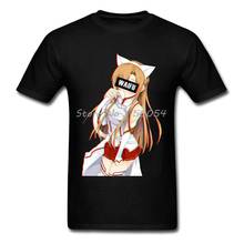 Camiseta Harajuku de Otaku Neko Waifu Zero Two Girl para hombres, Camisa de algodón de Ahegao, de estilo Anime, de estilo Hip Hop 2024 - compra barato