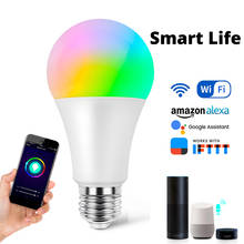 5 Color RGBWC WiFi Smart Alexa Echo Voice Control LED Bulb Remote Control Energy Saving Smart Home Lighting Timing Bulb 2024 - buy cheap