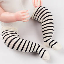 12pair/lot Super Soft Stripe Cotton Kids Baby Knee High Stockings Thin Childern Baby Toddler Legging Newborn Knee Socks Covers 2024 - buy cheap