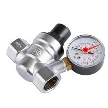 Válvula reductora de presión DN15 DN20, regulador de presión de agua con manómetro 2024 - compra barato