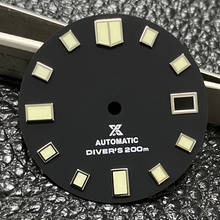 Heimdallr-esfera de reloj estéril negra, 28,5mm, Super C3, marcas luminosas, Mod SKX007, Dial adecuado para NH35A, movimiento automático 2024 - compra barato