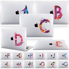 Чехол для Apple Macbook A1534 / Pro retina 13 15 16, 12 дюймов, сенсорная панель с 26 рисунками/начальными буквами, Жесткий Чехол для ноутбука 2024 - купить недорого