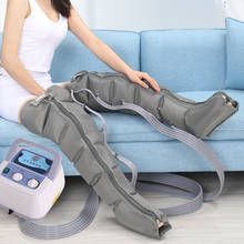 Massageador de compressão de ar com 6 almofadas, conjunto para massagem de pernas e abdômen, kit com bomba de circulação sanguínea, para terapia de pressão e alívio da dor 2024 - compre barato