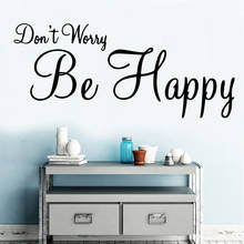 Be Happy Quote Wall Stickers Vinyl Wall Decor Wallpaper For Bedroom Kids Room Wall Decals Sticker Murals wallstickers 2024 - buy cheap