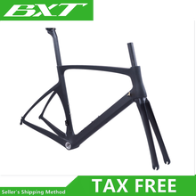 BXT-Cuadro de carbono ultraligero para bicicleta de carretera, marco de carbono di2, horquilla, tija de sillín, 700C x 23C o 25C, nuevo 2024 - compra barato