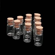 10pcs 1-20ml Small Fancy Empty Glass Bottle Wishing With Corks Stopper For Diy Wish Message Sample Perfume Container 2024 - buy cheap