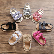 Baby Shoes Girl Sandals Toddler Flats multicolor Soft Rubber Sole Anti-Slip Summer Flower Lace Crib shoes Newborn First Walker 2024 - buy cheap