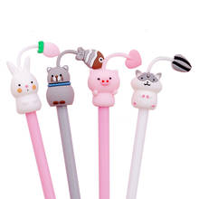 1PCS Cute Cartoon New Cat Rabbit Gel Pen Student Stationery Novelty Gift School Material Office Supplies 2024 - buy cheap