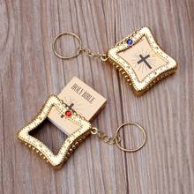 Mini English HOLY BIBLE Keychain Religious Christian Jesus Cross Keyrings Gift  2024 - buy cheap