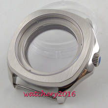 40MM Caixa do Relógio de Cristal de Safira de luxo Caso SS Apto Para ETA 2836 82 Miyota Movimento Automático do Relógio Tampa 2024 - compre barato