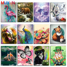 Pintura animal redonda/quadrada completa do diamante 5d diy bordado agora imagem diamante ponto de cruz decoração para casa mosaico lx627 2024 - compre barato