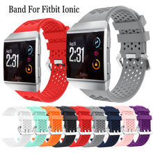 Correa de silicona deportiva para Fitbit Ionic, pulsera de repuesto para reloj inteligente, accesorios ajustables para fitbit ionic 2024 - compra barato