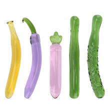 Dildo de ovo para homens e mulheres, plugue anal artificial erótico para frutas e vegetais, com contas de vidro, plugue anal e banana 2024 - compre barato