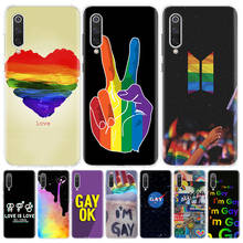 Caixa do telefone do orgulho do arco-íris lésbica gay para xiaomi redmi nota 10 10s 9 9s 8t 11 pro 7 5 9a 9c 9t 8a 7a 6a capa de moda 2024 - compre barato