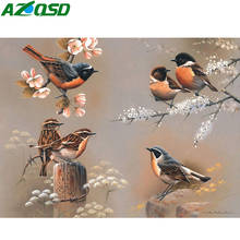 AZQSD 5d Diamond Painting Bird Full Drill Square Handmade Gift Diamond Embroidery Animals Mosaic Decor For Home Needlework 2024 - buy cheap