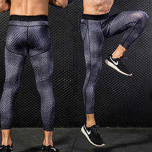 Calça leggings de compressão para homens, calça de compressão para ginástica e treinamentos esportivos, roupas esportivas para homens, calças de secagem rápida, calça de moletom 2024 - compre barato