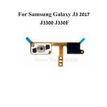 For Samsung Galaxy  J3 2017 J3300 J330F Home button Back Return Sensor Flex cable menu key connector 2024 - buy cheap