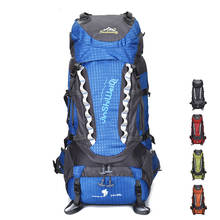 80L Outdoor Camping Hiking Backpack Men Women Climbing Trekking Travel Bag Large Capacity Water Resistant Wearproof Rucksack 2024 - buy cheap