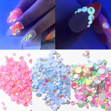 1Bag Mixed Size Nail Glitter Ongle Glow in the Dark SS6-SS20 Crystal Flatback Strass Nail Art Decoration Ongles Manicure Tools 2024 - buy cheap