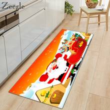 Zeegle Printed Cartoon Carpet Christmas Long Hallway Entrance Mat Soft Bath Carpet Anti-Slip Floor Mat Home Outdoor Front Mat 2024 - buy cheap