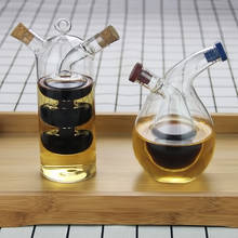 Double Layer Sauce Oil Bottle 2 In 1 Vinegar Glass Bottle Condiment Seasoning Sealed Kitchen Storage Bottles Jars Kitchen Tool 2024 - buy cheap