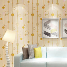 Papel de pared para dormitorio y sala de estar, rollo de papel tapiz moderno, Simple, 3D, de gamuza, a rayas, no tejido, para fondo de TV, nórdico 2024 - compra barato