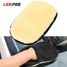 LEEPEE Auto Care Car Washer Microfiber Cleaning Artificial Wool Car Wash Soft Automibile Accessories Washing Gloves 2024 - buy cheap